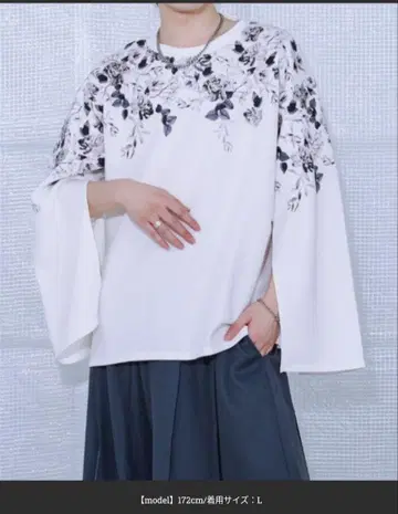 2way 암 슬릿 플라워 분또 T