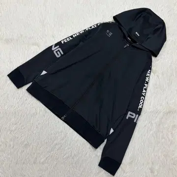 PING 더블 지퍼 후드티 블랙 M 캐주얼