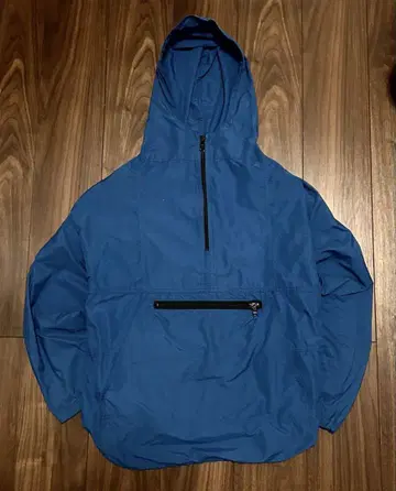 [ 80s ] L.L.Bean 나일론 자켓 M 파랑 아노락 후드티