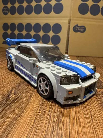 GT-R LEGO 모델 그레이/파랑