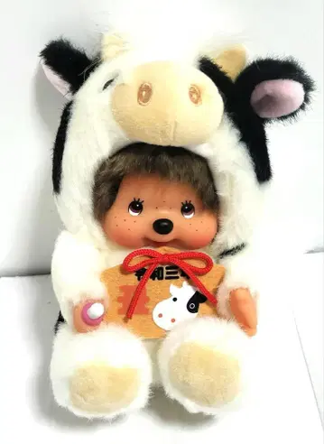 몬치치 봉제 인형 레이와 3년 간지 소 2021년 세키구치 인형옷