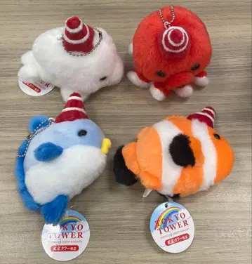 도쿄 타워 한정판 봉제 인형 세트