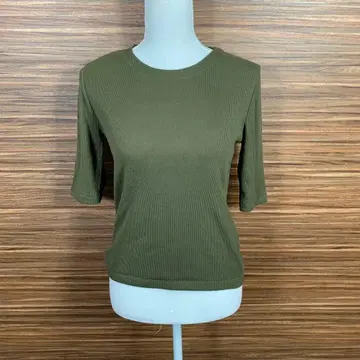 마우지 T셔츠 사이즈 2 M사이즈 상당 그린 레이온 무지