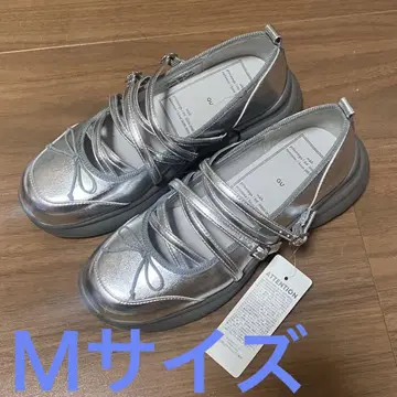 GU rokh 멜리제인 신발 M 사이즈 실버 새상품