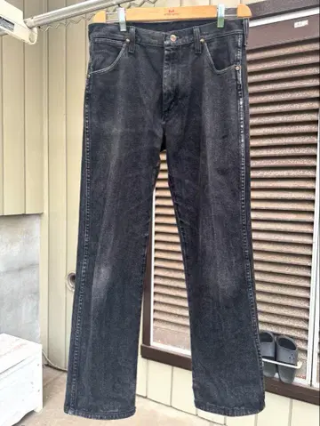 USA Wrangler 블랙 데님 31x30 스트레이트