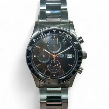 외관 새상품급 TRUSSARDI 크로노그래프 실버 배터리 방전 정크