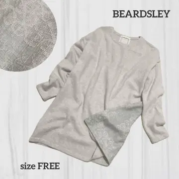 비어즐리 BEARDSLEY 이소재 절개 후 자수 니트 튜닉
