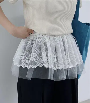 Kastane 튤 랩 미니 스커트