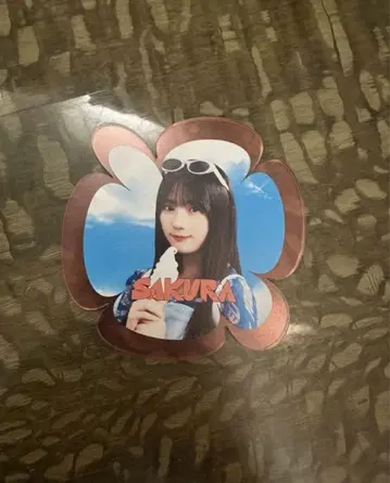 노기자카46 카와사키 사쿠라 NOGI CAFE 노기 카페 아크릴 코스터