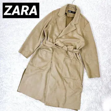 ZARA 베이지 롱 코트 허리 벨트 포함
