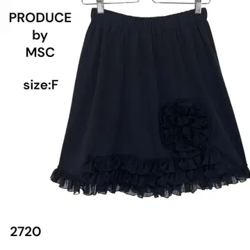 PRODUCE by MSC 스커트 블랙 FREE 무릎 기장 멋짐