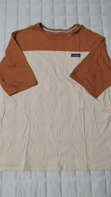 Patagonia 긴팔 티셔츠 오렌지/베이지