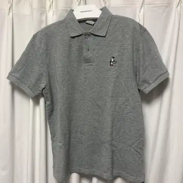 Chums 그레이 피케 셔츠 자수 디자인