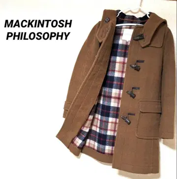 매킨토시 철학 더플 코트 하우스 체크 코트 새상품급