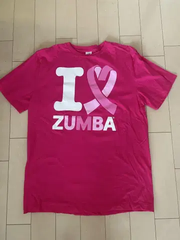 정품! ZUMBA T셔츠 핑크