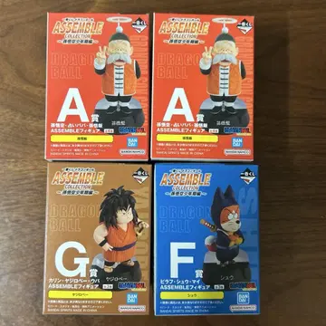 드래곤볼 ASSEMBLE 제일복권 피규어 3종 4체 세트