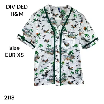 DIVIDED H&M 디바이데드 셔츠 상의 반팔 XS