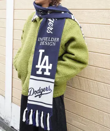 INFIELDER DESIGN x MLB 머플러/다저스 네이비 새상품