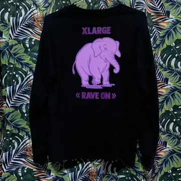 세련된 Unisex X-LARGE 엘리펀트 로고 롱 T M 사이즈