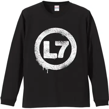 L7 로고 긴팔 티셔츠 블랙