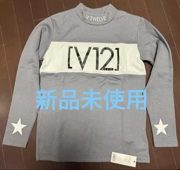 미사용 새상품 V TWELVE [V12] 모크넥 남성용 긴팔 셔츠 골프