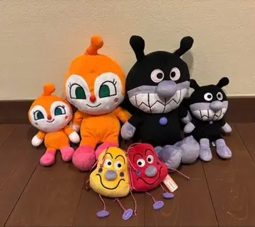 세균맨 짤랑이 곰팡이룬룬 봉제 인형 호빵맨