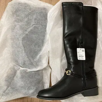 axes femme 자수 자키 부츠 블랙 L 여성용 신발 부츠