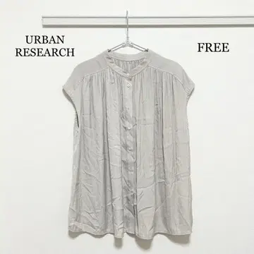 0421 URBAN RESEARCH 2WAY 워싱 개더 블라우스