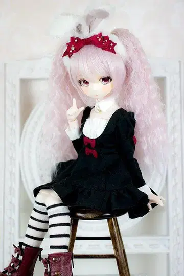 론슈카 튤 토끼 귀 머리띠 MDD DD