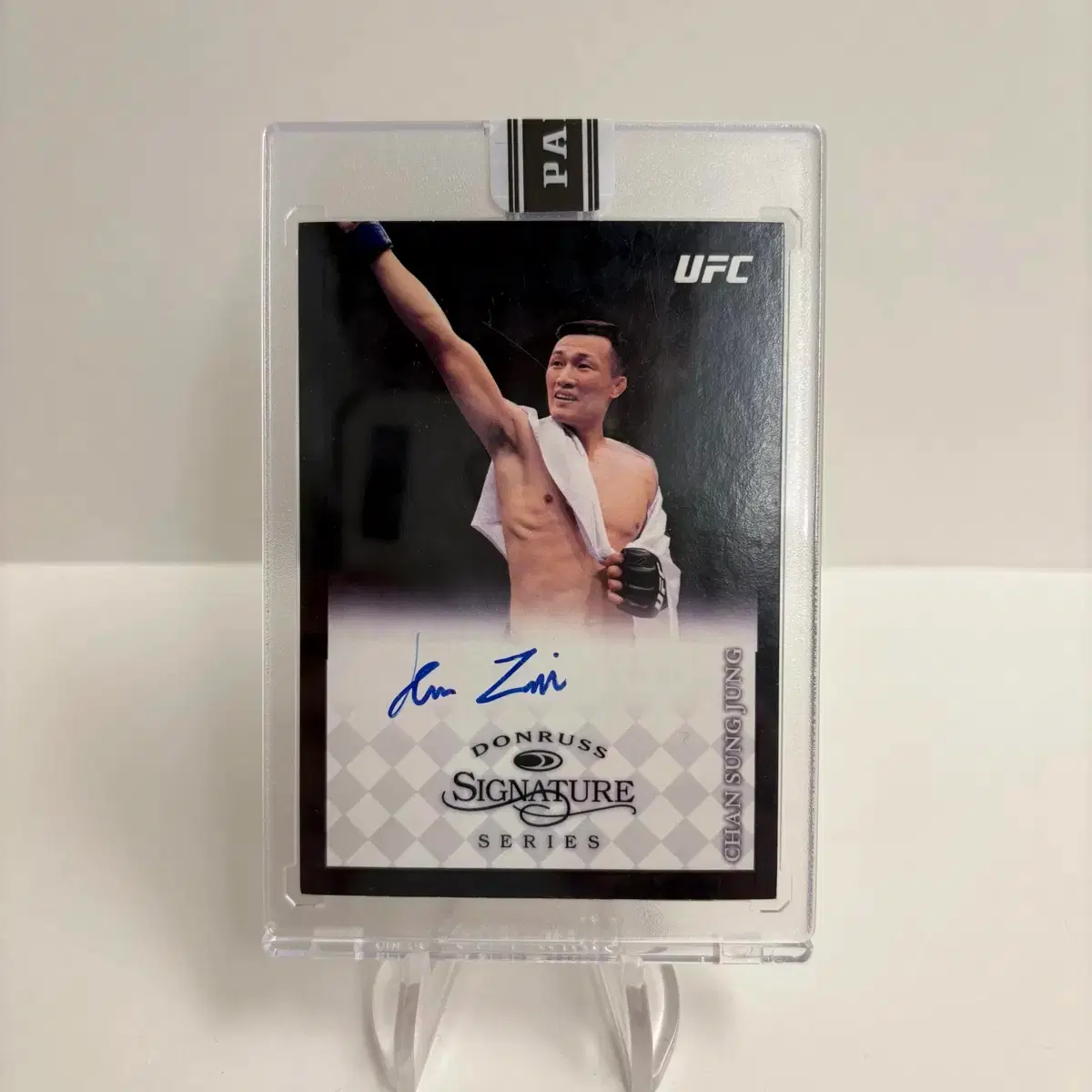 UFC 코리안좀비 정찬성 1/1 마피 오토 카드