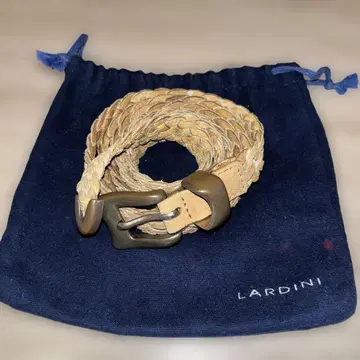 LARDINI 뜨개질 가죽 벨트