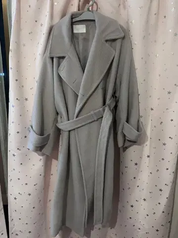 chico 그레이 트렌치코트 벨트 포함