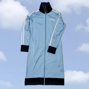 adidas 스카이블루 집업 저리 원피스 M