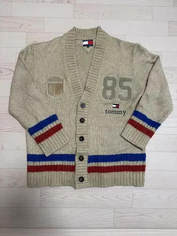 TOMMY JEANS 베이지 가디건 M 사이즈