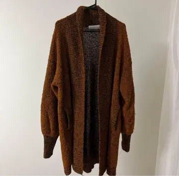 90s BRAMBLE LANE 루프얀 롱 가디건 브라운