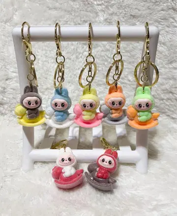 labubu 러브러브 키링 인기 캐릭터 7개 세트