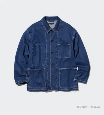 유니클로 유틸리티 자켓 데님 66 BLUE XL 사이즈