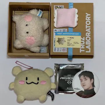 TRUZ RURU MINI PLUSH 봉제 인형 하루토 캔뱃지 묶음 판매