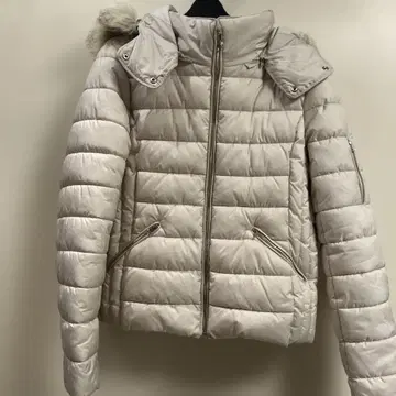 ZARA 퍼 달린 베이지 퀼팅 자켓