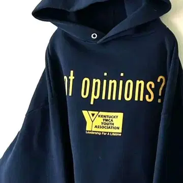 저지즈 got opinions? 후드티 L 네이비 네이비 컬러 구제 의류