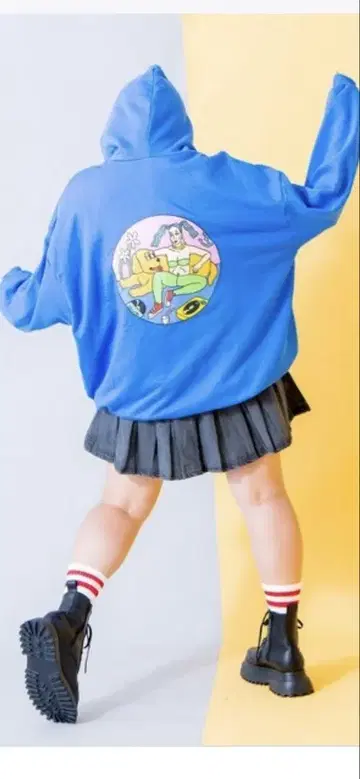 PUNYUS GOODMOOD 후드티 파랑