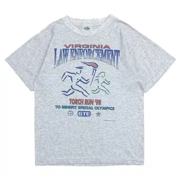 90s 빈티지 T셔츠 USA 버지니아주 런 이벤트 기업 상품