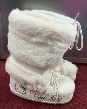 forever21 키티 22.5cm 블루엔젤 부츠 헬로키티