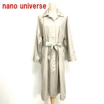 A6029 나노 유니버스 트렌치코트 면 벨트 포함 베이지 38