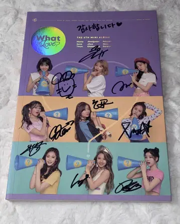 TWICE 친필 사인 앨범