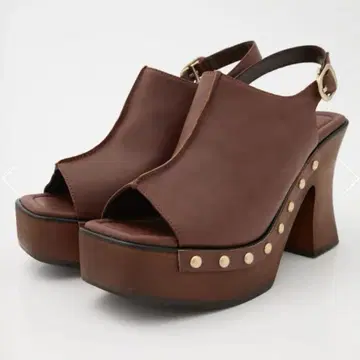 [ ViVi 게재 ] PLATFORM WOOD 샌들