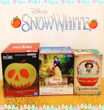 디즈니 백설공주 피규어 3종 세트