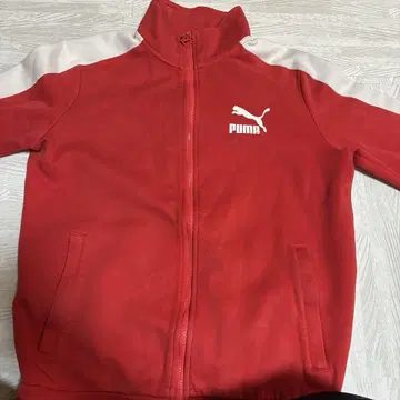 PUMA 레드 풀 지퍼 자켓