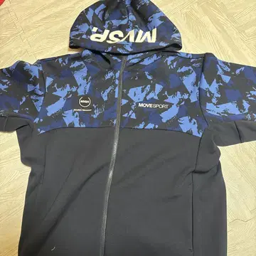 MOVE SPORT 카모 패턴 후드 부착 후드티