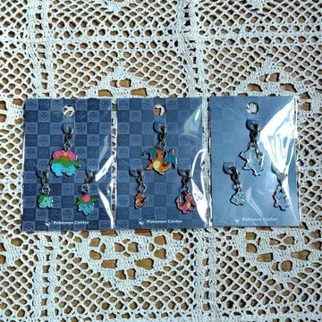 포켓몬 간토 삼인방 메탈 참 세트